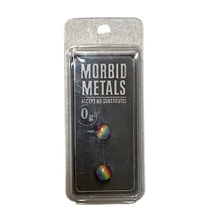 Morbid Metals Acryl Rainbow Pride 0g Ohr Plug Spacer Schmuck - Bild 1 von 3