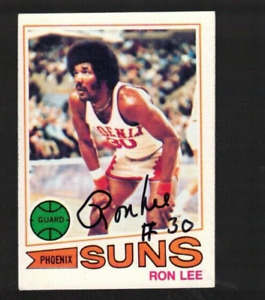RON LEE 1977-78 Topps Autograph--Phoenix Suns