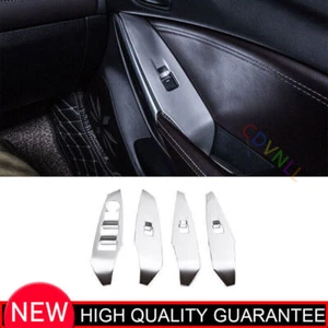 Cubierta de interruptor de panel elevador de ventana plateado mate para Mazda 6 Atenza 2017-2019 4X - Imagen 1 de 8
