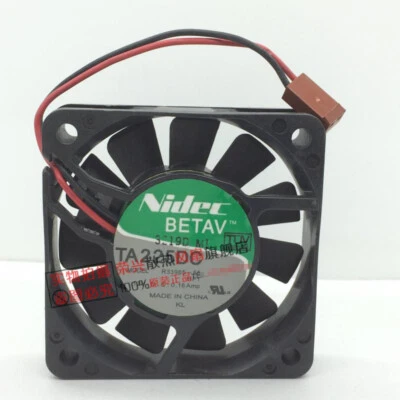 Nidec R33965-55 6015 12V 0.16A 6CM 2-wire ball chassis power supply fan - Image 1 of 3