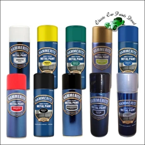  Hammerite Direct To Rust Metal Paint - 2 x 400ml Aerosols - Various Colours - Picture 1 of 11