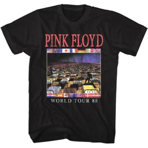 Pink Floyd World Tour 1988 Program Flyer Men's T Shirt Psychedelic Music Merch - Picture 1 of 5