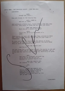ORIGINAL AUTOGRAPHED STILL GAME SCRIPT PAGE SEAN CONNOR Gary The Charity Boy - Picture 1 of 1