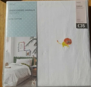 Next children’s bedset - Embroidered Animals- single size - Picture 1 of 6