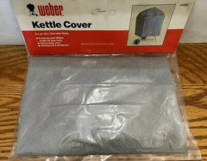 Vintage Weber 18 1/2" Diameter Kettle Cover No.4301 Gray w/ Red Trim NOS 1984 - Picture 1 of 8