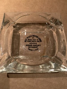Vintage Ritz Plaza Motor Lodge Howard Johnson’s Terre Haute , Ind Glass Astray - Picture 1 of 6