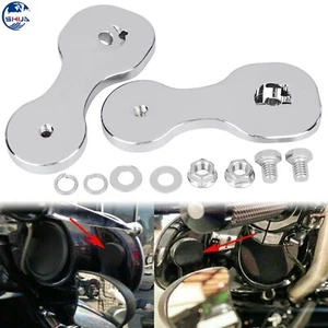 Rearview Mirror Brackets Adapter For Harley 14-21 Touring Bagger Batwing Fairing - Picture 1 of 12