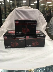 Lote de 3 carretes giratorios Penn Spinfisher VI 4500 BLS sin fianza  - Imagen 1 de 2