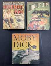 GA BETTER LITTLE BOOK MOBY DICK JUNGLE JIM VAMP HUCKLEBERRY FINN PULP COMIC LOT