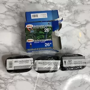 3 nuevos tubos interiores de bicicleta Bell Schrader Valve de 26" - Imagen 1 de 3