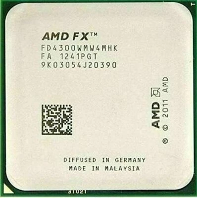 AMD FX-Series FX-4300 FX-4100 FX-4130 CPU Quad-Core Socket AM3+ Processor - Image 1 of 4
