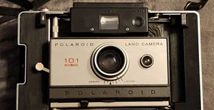 Cámara terrestre automática Polaroid 101 de colección hecha en EE. UU. entre 1964-1967 - Imagen 1 de 16