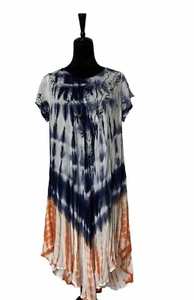 Exist Dress Womens One Size Summer Pullover Tye-Die Multicolor Accents NWT - Picture 1 of 15