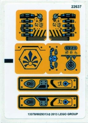 LEGO 70002 New Legends of Chima Sticker Sheet Only 100% Original Decals - Image 1 of 2
