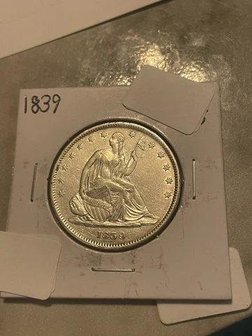 1839 seated liberty half dollar Better Grade Bargain Look Cover