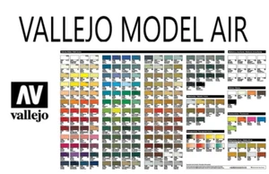 VALLEJO MODEL AIR Acrylic 17ml Bottles COMPLETE RANGE YOUR CHOICE - Picture 1 of 236