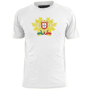 Mens Portugal Coat Of Arms T Shirt Flag Lisbon Football  - Picture 1 of 2