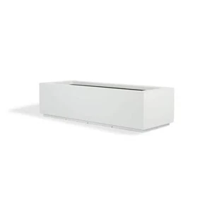 PolyStone Planters Window Box Trough 12"x46"x17" White w/Drainage Holes Outdoor - Picture 1 of 5