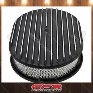 Cobra-Tek Fits Chevy d Aluminum 12" Oval Air Cleaner Paper Filter Polished - Picture 1 of 1
