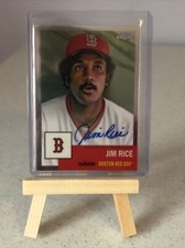 2022 Topps Chrome Platinum Anniversary Jim Rice Auto REFRACTOR Boston Red Sox