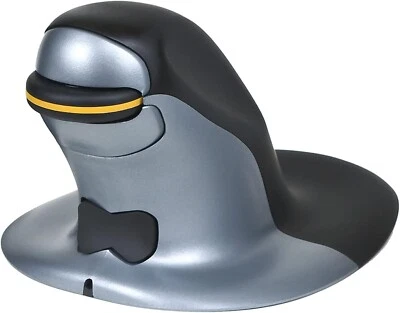 Posturite Penguin Ambidextrous Mouse - Ergonomic Wireless Rechargeable 9820102 - Image 1 of 4