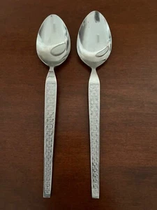 Vintage National Stainless KASHMIR Set of 2 Tablespoons Korea - Picture 1 of 5