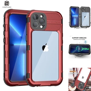 For iPhone 13 Pro Max Case Aluminum Waterproof Shockproof Underwater Full Cover - Picture 1 of 19