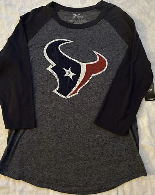 Camisa J.J Watt Majestic para mujer grande nueva con etiquetas Houston Texans  Foto 1 de 3