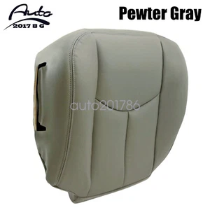 For 2003 2004 2005 2006 GMC Sierra 1500 2500HD Driver Bottom Seat Cover Gray - Picture 1 of 8