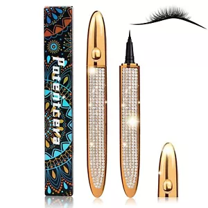Liquid Eyeliner Pen Waterproof, Magic Self-adhesive Eyelash Glue Pen 3 Pcs - Picture 1 of 8