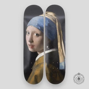 Johannes Vermeer Girl with a Pearl Earring Skateboard Set - Picture 1 of 2