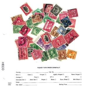 Dealer Stock Collection Sc #295 307 Washington Franklin Commemoratives US 27-8 - Picture 1 of 3