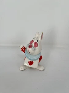 Disney Vintage Alice In Wonderland White Rabbit Ceramic Porcelain Figurine - Picture 1 of 4