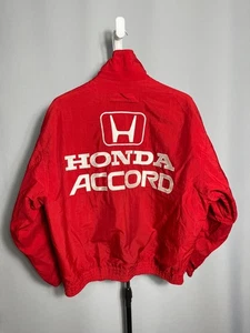 Chaqueta roja Honda Accord BTCC años 80 90 Fórmula 1 carreras vintage talla L - Imagen 1 de 16