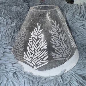 Yankee Candle Topper Klarglas gesprungener Glasschirm - Bild 1 von 2