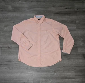 Ralph Lauren Button Down Pink Dress Shirt Mens 2XL Pony Long Sleeve - Picture 1 of 11