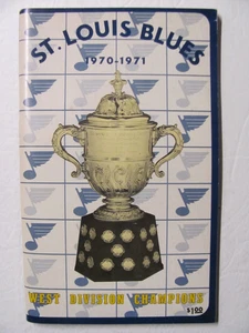 1970-71 St. Louis Blues Media Guide, Yearbook Glenn Hall - Picture 1 of 2