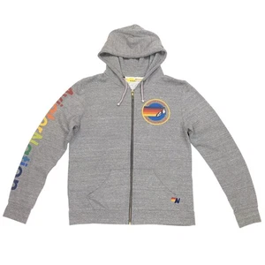 Sudadera con Capucha Aviator Nation Cremallera Completa Adulto Talla XL Gris North Shore Oahu Hecha en EE. UU. - Imagen 1 de 8