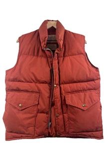 Orange/Red Marty McFly Medium Class 5 Mountaineering Equipage Vest Down - Picture 1 of 13