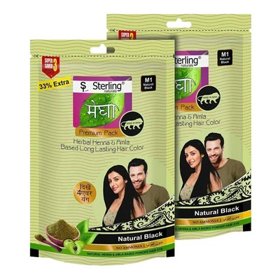 Mehandi Hair Care Powder 45g–Megha Mehandi For Men Women +free hair brush 1pack - Image 1 of 4