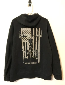 Ariat Rebar Graphic Hoodie Size Large Tall Hunter Gray American Outdoor Taschen - Bild 1 von 18