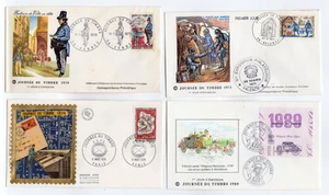 ein Konvolut 4 Briefumschläge Tag der Briefmarke 1970-71-74-89 /L39 - Bild 1 von 1
