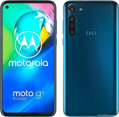 Motorola Moto G8 Power XT2041-3 Dual Capri Blue 64GB New * UK 1 Yr warranty - Image 1 of 4