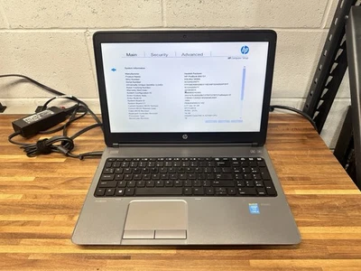 HP ProBook 650 G1 Core i5-4210M 2,6 GHz 4 GB RAM SIN HDD/OS Batería defectuosa Funciona Foto 1 de 4