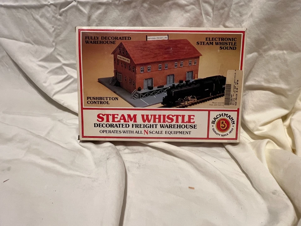BACHMANN STEAM WHISTLE FREIGHT WAREHOUSE N SCALE NEW - Image 1 of 1