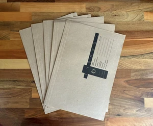 Carpeta de corte cuadrado Q-Connect Foolscap Buff de peso medio x5 - Imagen 1 de 3