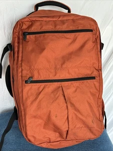 Rick Steves Europe Orange Large Convertible Travel Bag Backpack Overhead Carryon - Picture 1 of 20