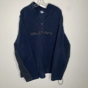 Sudadera Old Navy Para Hombre XXXL Azul/Gris Manga Larga Cuarto Cremallera - Imagen 1 de 8