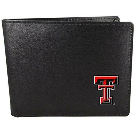 NCAA Siskiyou Sports Mens Texas Tech Red Raiders Bi-fold Wallet One Size Black Cover