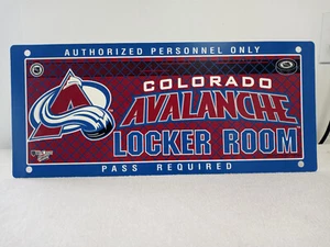 COLORADO AVALANCHE NHL UMKLEIDEKABINE BLECHSCHILD - Bild 1 von 12